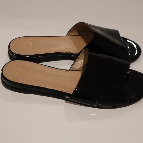 Marc Fisher Black Open Toe Slipper - Size 8 - Picture 5 of 8